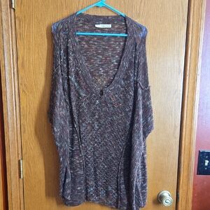 Women's Multicolor Knit Sweater Shear